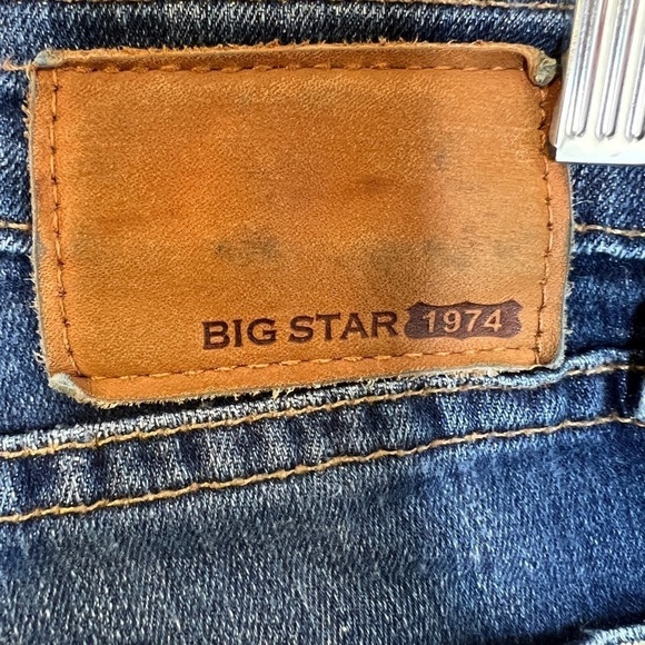 🌹Big Star 1974 Hazel Mid Rise Boot Jeans Dark Wash Blue Women’s 27L Casual - Picture 6 of 11